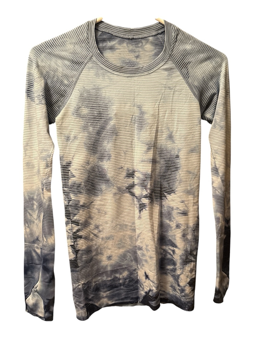 Lululemon Swiftly Tech Long Sleeve Shirt 2.0 Shibori Stripe True Navy